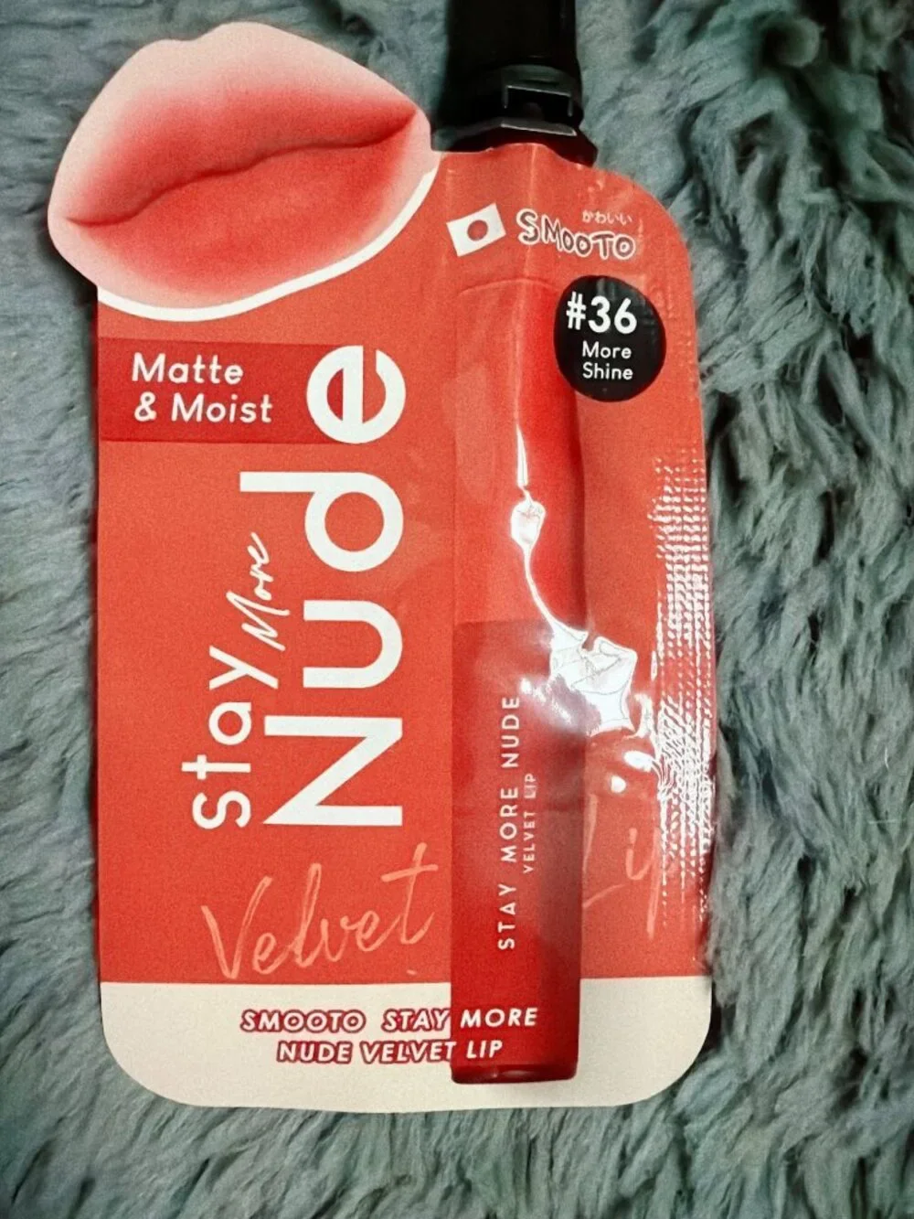 Smooto Stay More Nude Velvet Lip #36 More Shine 3-in-1 Lip Cheek Eye Sachet 2g